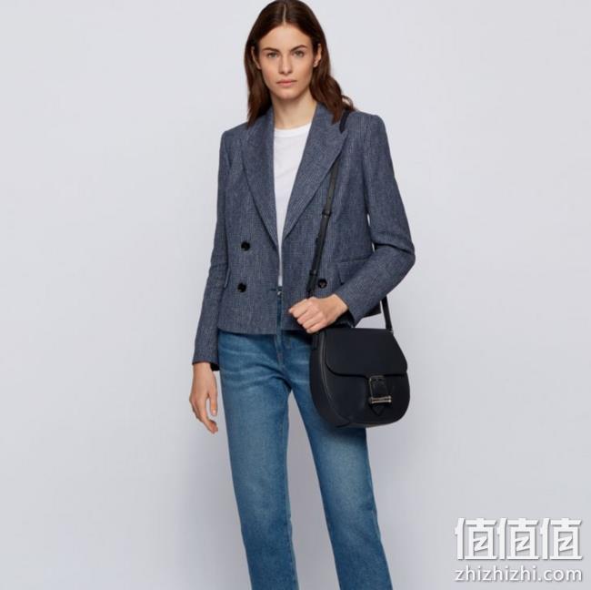 HUGO Hugo Boss 雨果·博斯 Kristin N-G 女士单肩斜挎马鞍包 直邮含税到手956元 值值值-买手聚集的地方