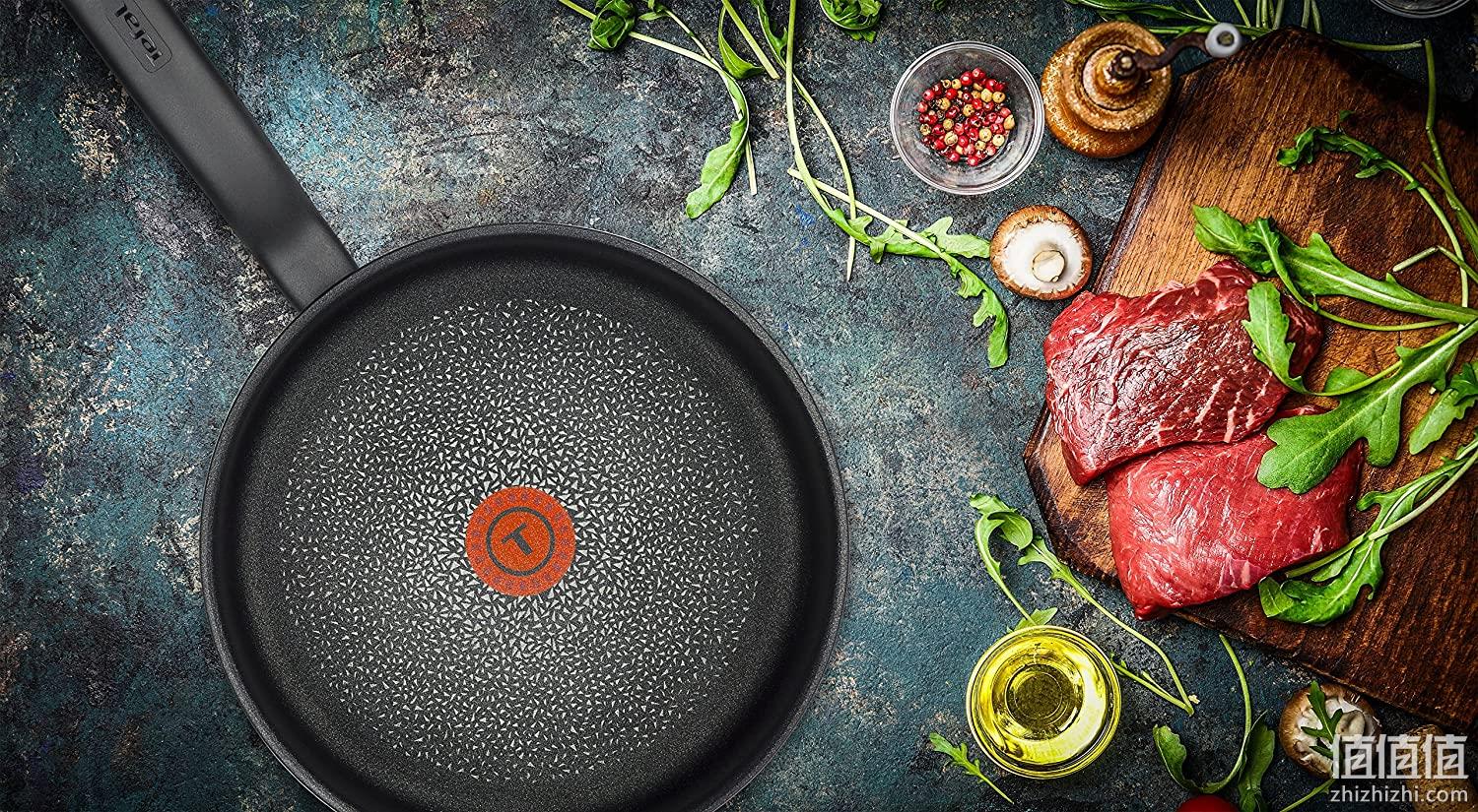Tefal 特福 硬质氧化不粘平底锅 20cm C69502 新低97.07元 值值值-买手聚集的地方