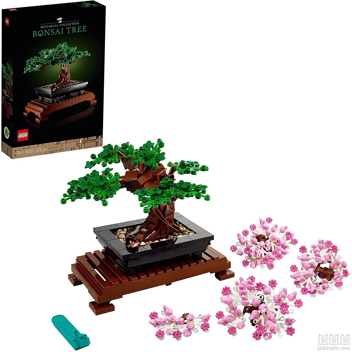 新低！2021新品，绿叶变红花：LEGO乐高 创意百变高手系列 植物收藏盆景树10281 Prime直邮到手298.96元（天猫旗舰店499元） 值值值-买手聚集的地方