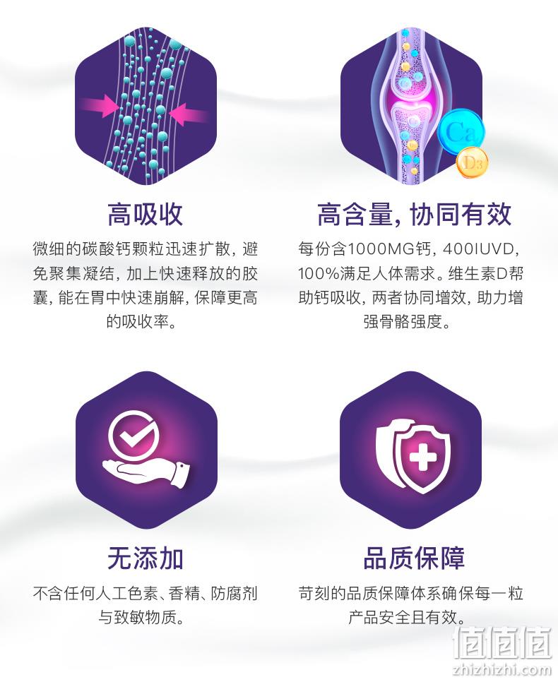 美国进口，60粒x2瓶 Horbaach霍巴赫 液体钙+维生素D3软胶囊 29元包邮包税 值值值-买手聚集的地方