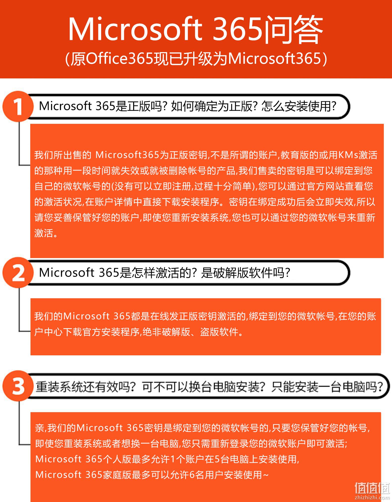 6用户多设备可用，Microsoft微软 365家庭版 Office办公软件密钥激活码 239元 值值值-买手聚集的地方