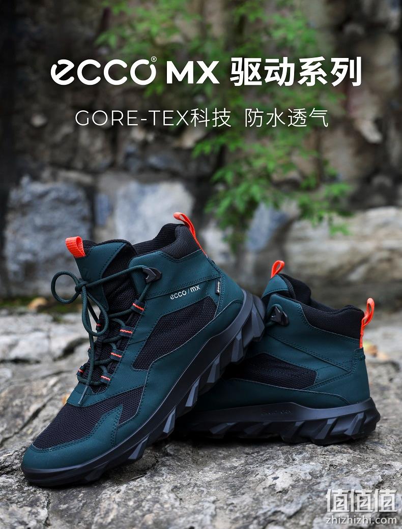 亚马逊销量第一！ECCO 爱步 Mx Mid驱动系列 男士GTX防水防滑高帮休闲鞋 620.61元包邮（天猫2199元） 值值值-买手聚集的地方