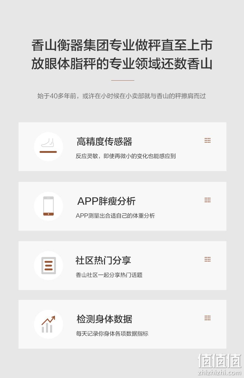 上市企业，可测12项身体数据：香山 电子秤 体脂称 19.9元包邮 值值值-买手聚集的地方