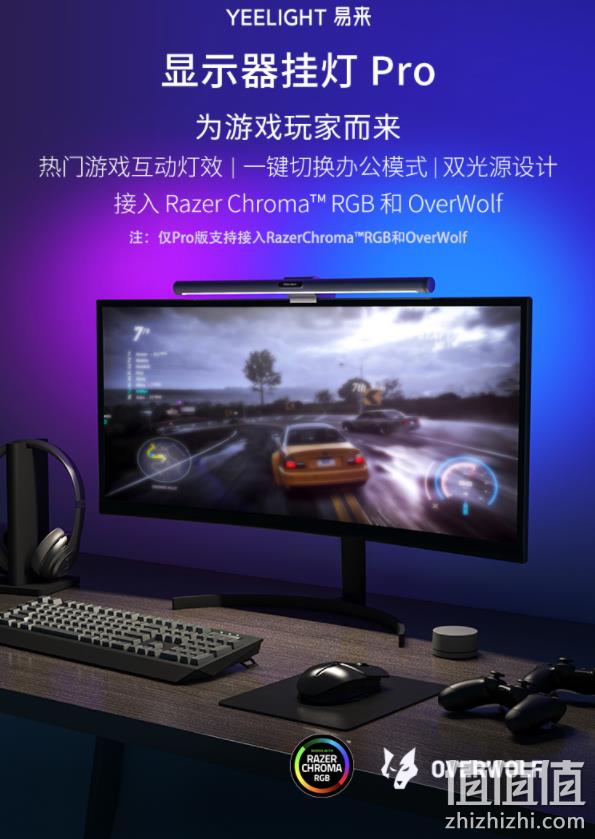 Plus会员：Yeelight 易来 YLTD001 智能彩光屏幕挂灯 10W 史低269元包邮 值值值-买手聚集的地方
