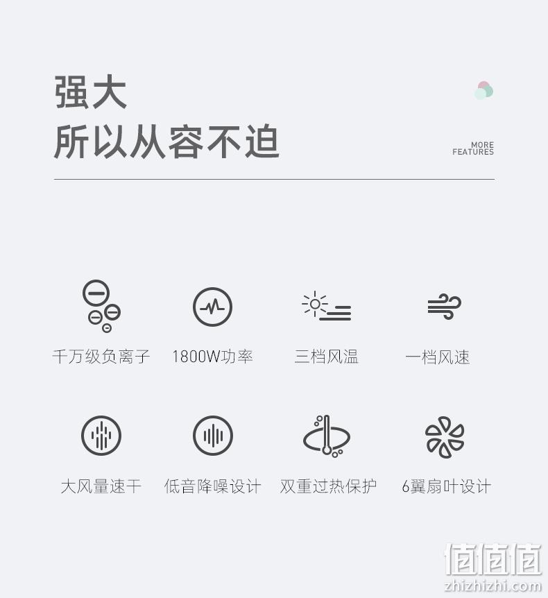 小米生态链，1800W速干+千万负离子护发：焕醒 负离子奶茶护发吹风机 HD101 59元包邮 值值值-买手聚集的地方