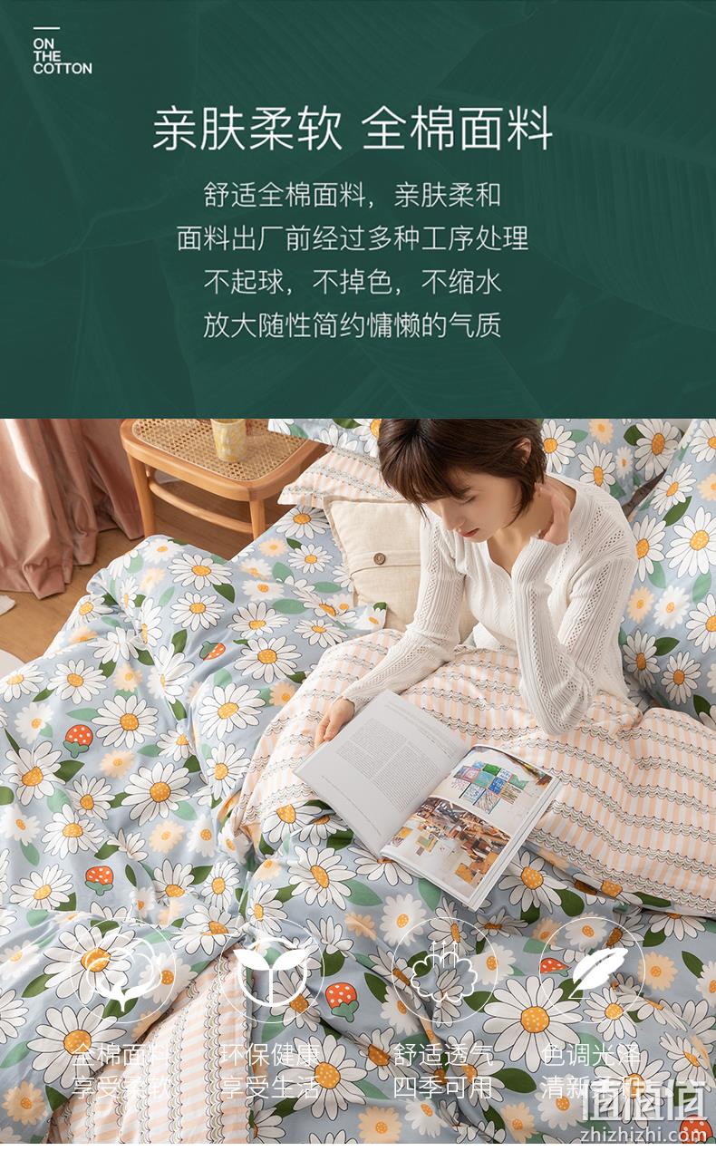 中国十大家纺,100%纯棉:紫罗兰 北欧风全棉印花床品三件套 129元起包邮 值值值-买手聚集的地方