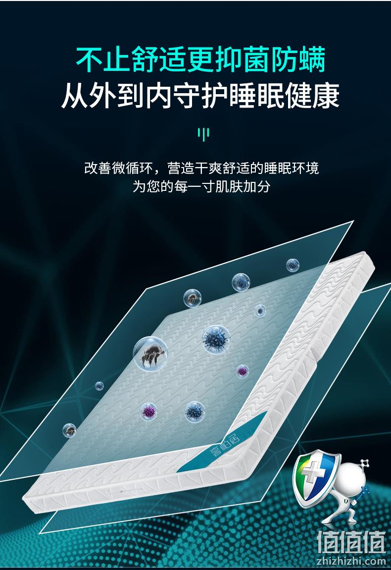 无胶水3E椰棕，可定制折叠，软硬双面：喜柏居 椰棕乳胶床垫 57.65元起包邮，1.5m款89.22元起 值值值-买手聚集的地方