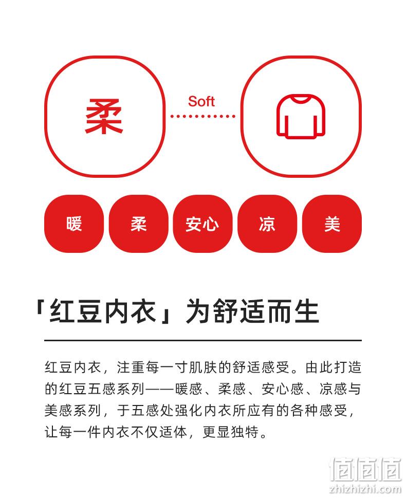 中国驰名商标，商场同款，100%纯棉：红豆 柔感Soft+ 男女保暖内衣套装 多色 39.8元包邮 值值值-买手聚集的地方