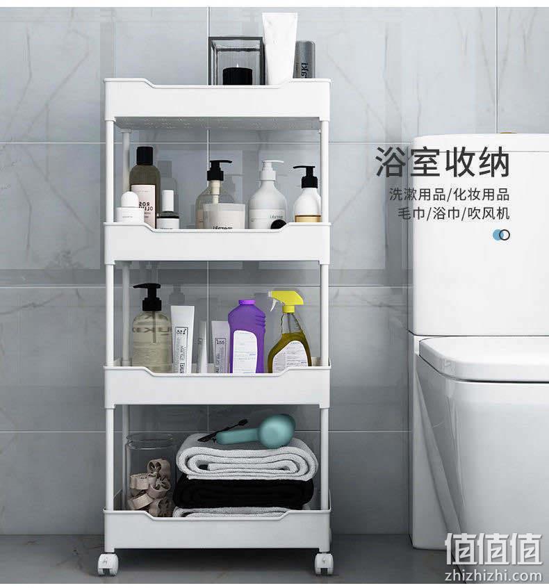 便捷拆装带滚轮，镂空沥水易清洁：艺狮 三层厨房浴室可移动置物架 26.9元起包邮 值值值-买手聚集的地方