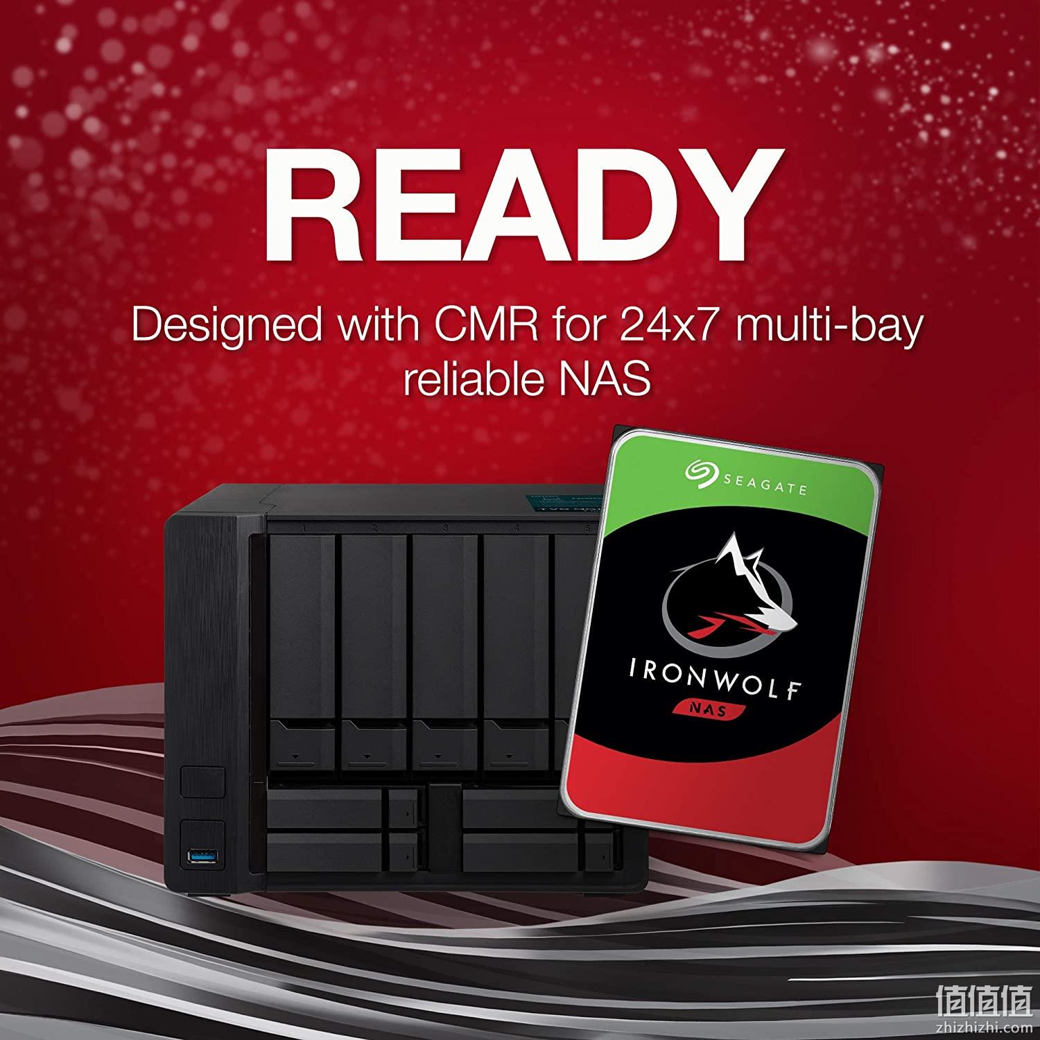 256MB高速缓存，7200RPM：8TB 希捷 酷狼 SATA NAS机械硬盘 Prime直邮到手1057元 值值值-买手聚集的地方