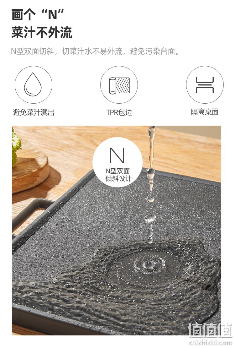 4.9分，双面作用大不同，抗菌防霉防裂：淘宝心选 304不锈钢菜板 49.9元包邮 值值值-买手聚集的地方
