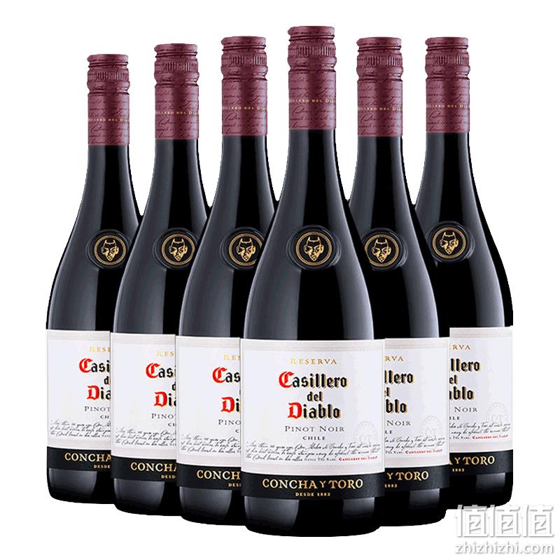 智利干露酒厂 红魔鬼 黑皮诺红葡萄酒 750mlx6瓶整箱 284.05元包邮 值值值-买手聚集的地方