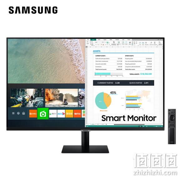 SAMSUNG 三星 S32AM700PC 32英寸VA显示器(3840x2160、HDR10、65W) 1769元包邮 值值值-买手聚集的地方