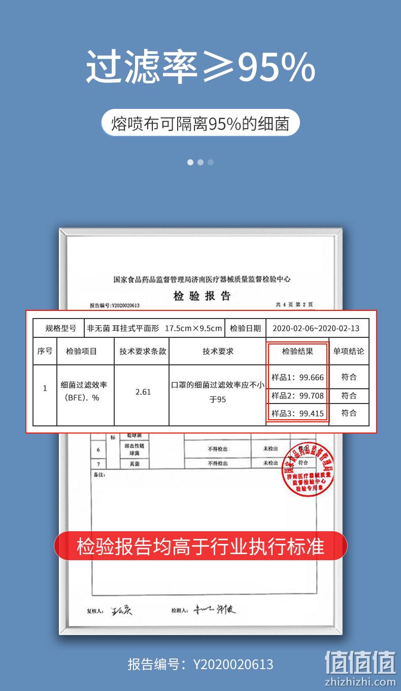 海氏海诺 一次性医用外科口罩 50只 7.9元包邮 值值值-买手聚集的地方