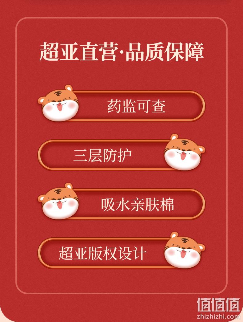 虎年大吉，成人儿童款多款：20只 超亚 2022新款虎年时尚一次性医用外科口罩 9.9元包邮 值值值-买手聚集的地方