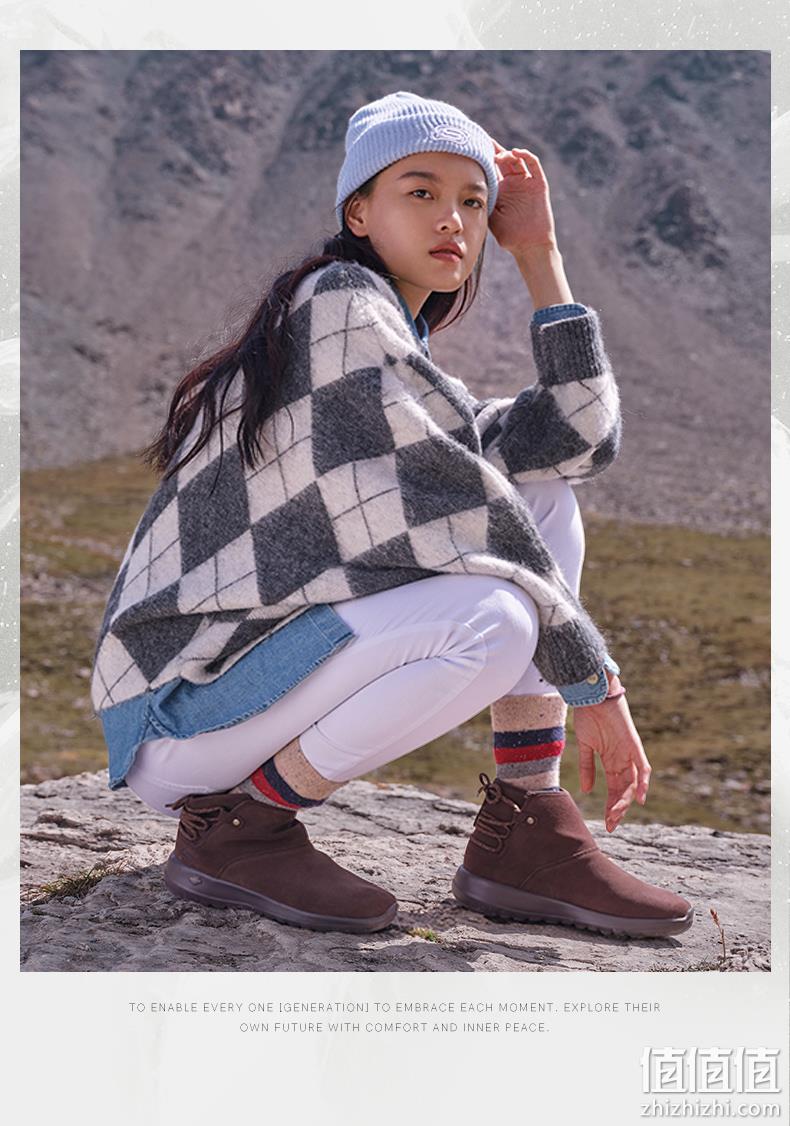 Skechers斯凯奇 女士 反毛皮高帮加绒雪地靴 券后179元包邮 值值值-买手聚集的地方
