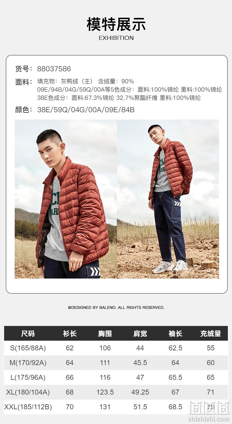 新低！清仓特价，商场同款，长短款都有：班尼路 男士 连帽羽绒服 99元包邮（之前推荐109元） 值值值-买手聚集的地方