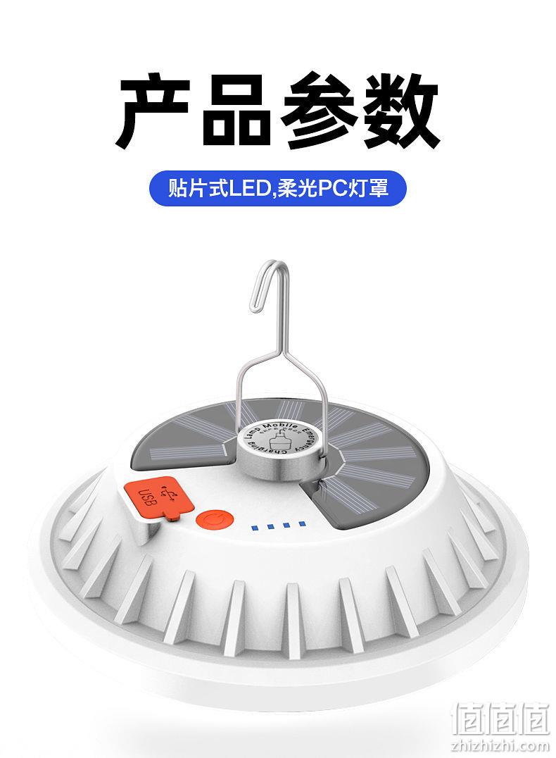 太阳能USB双充 led灯节能夜市摆摊超亮 券后35.8元包邮 值值值-买手聚集的地方