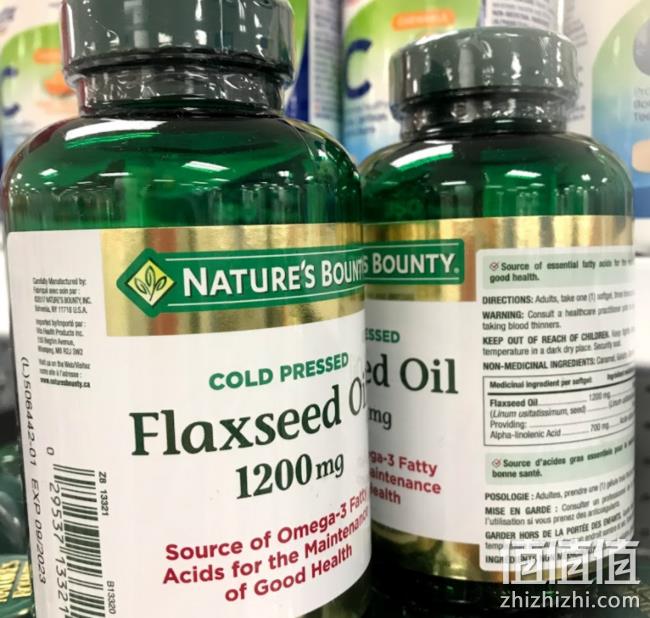美亚直邮、国内无售、降三高：125粒x3瓶 自然之宝 亚麻籽油胶囊 1200毫克 Prime直邮到手287元（京东607元） 值值值-买手聚集的地方