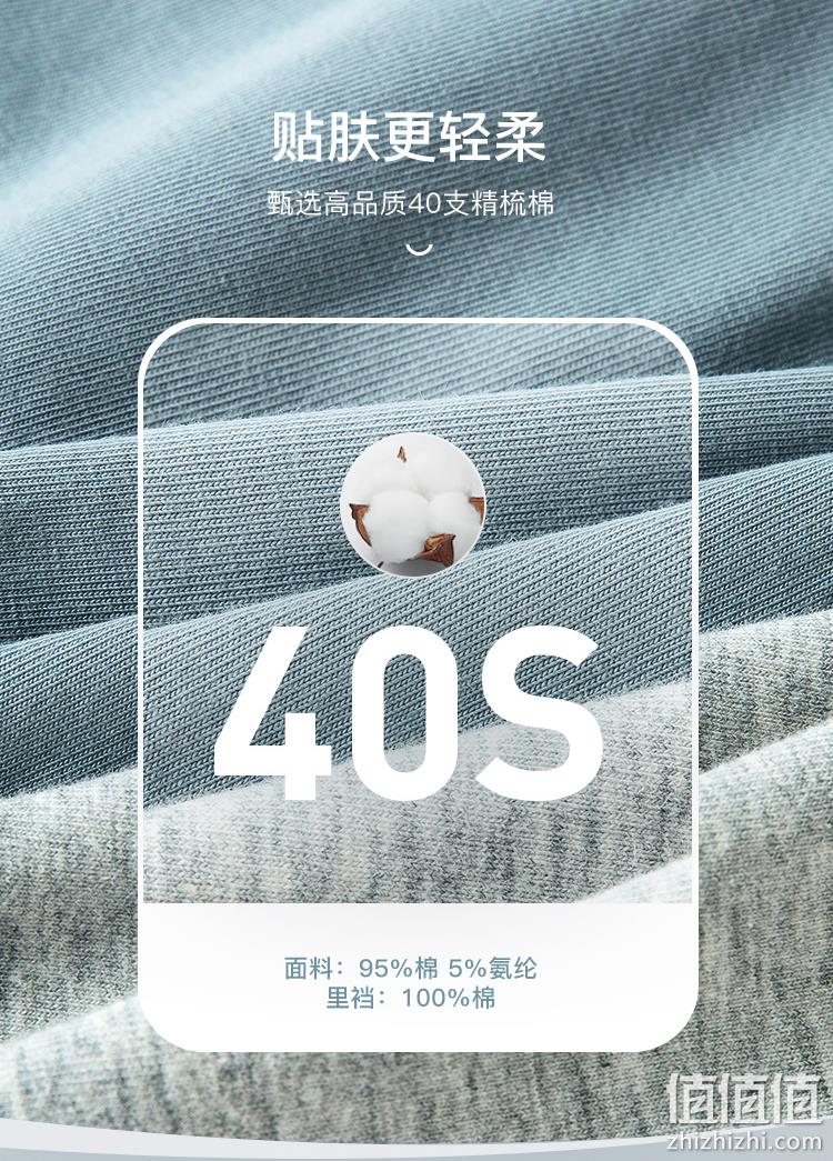 3A抑菌内档，40S精梳棉：4条 网易严选 男士 纯棉平角内裤 59元包邮 值值值-买手聚集的地方