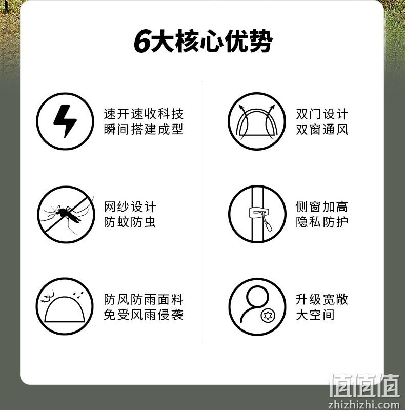 商场同款，双层窗户：探路者 户外全自动帐篷 169元包邮 值值值-买手聚集的地方