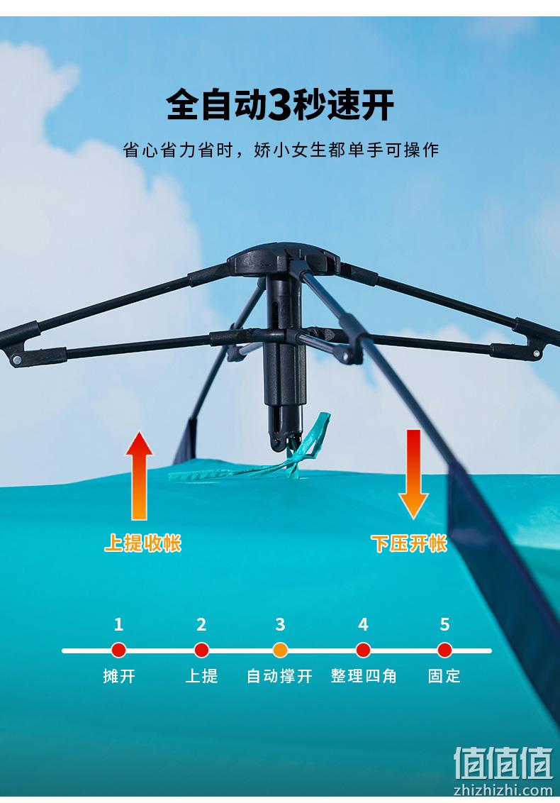 商场同款，双层窗户：探路者 户外全自动帐篷 169元包邮 值值值-买手聚集的地方