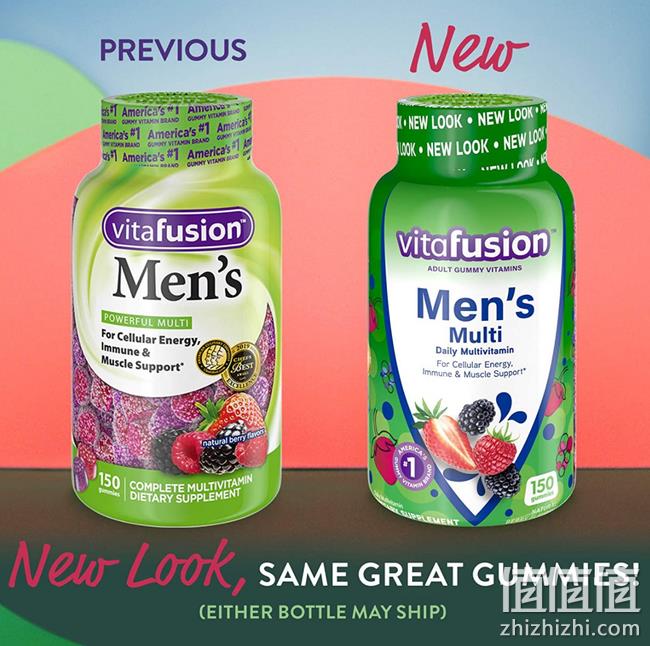 Vitafusion 男士维生素软糖150片 直邮含税到手93元 值值值-买手聚集的地方