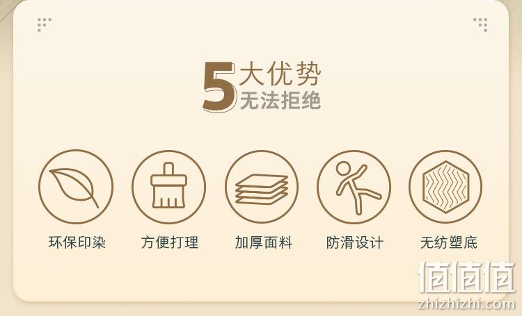 清仓特价,海澜优选生活馆 吸水防滑地垫 50x80cm 6.9元包邮 值值值-买手聚集的地方