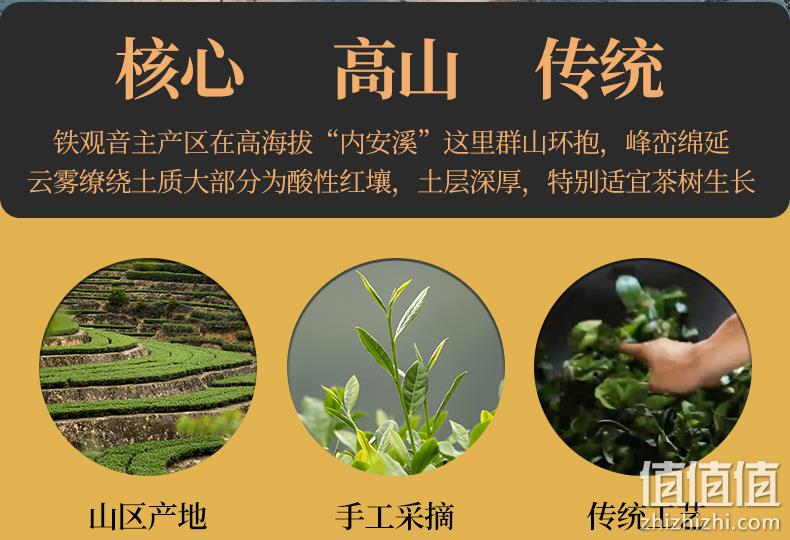 安溪产、免费试喝：125克 铁观音茶叶 小袋装礼盒  劵后9.9元包邮 值值值-买手聚集的地方
