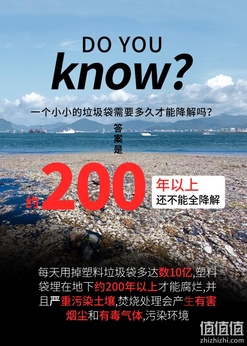 自动收口不脏手，环保可降解：40只x2件 美丽雅 手提抽绳加厚垃圾袋 拍2件11.35元包邮 值值值-买手聚集的地方
