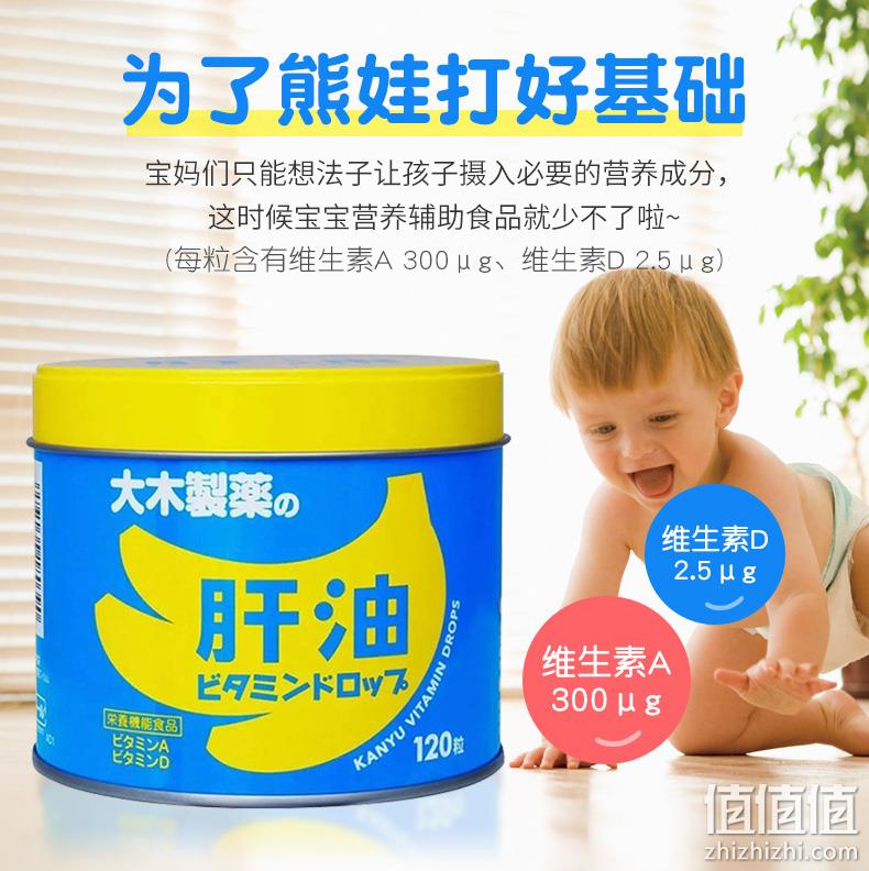 临期值哭！日本百年品牌：120粒 大木制药 儿童肝油软糖 19元包邮（之前推荐2罐163元） 值值值-买手聚集的地方