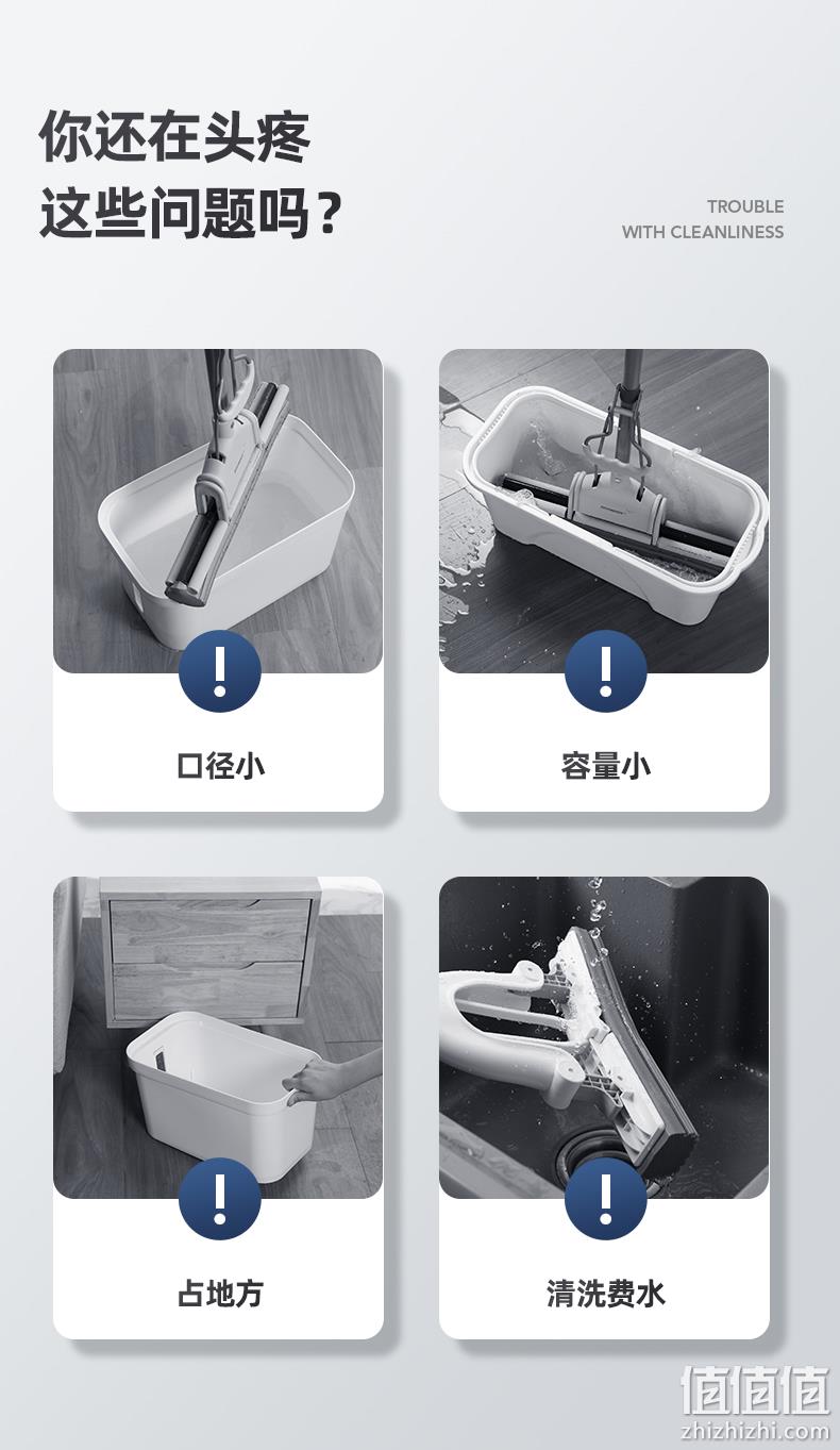 收纳不占地，加厚大容量：宝家洁 长方形可折叠水桶 29.9元起包邮 值值值-买手聚集的地方