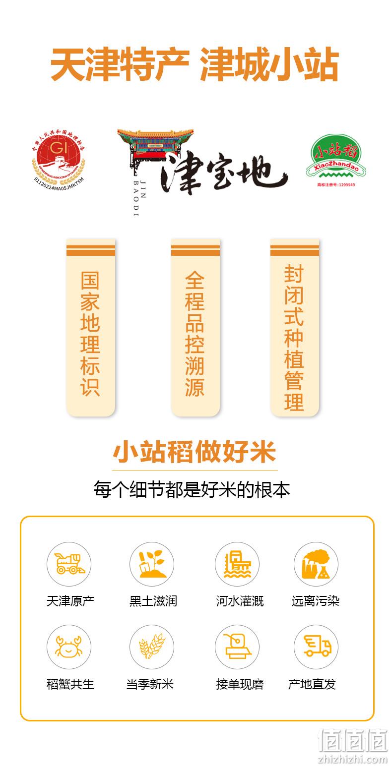 津南特产，地理标志产品：5斤 燕迎春 天津小站稻珍珠米 13.9元包邮 值值值-买手聚集的地方