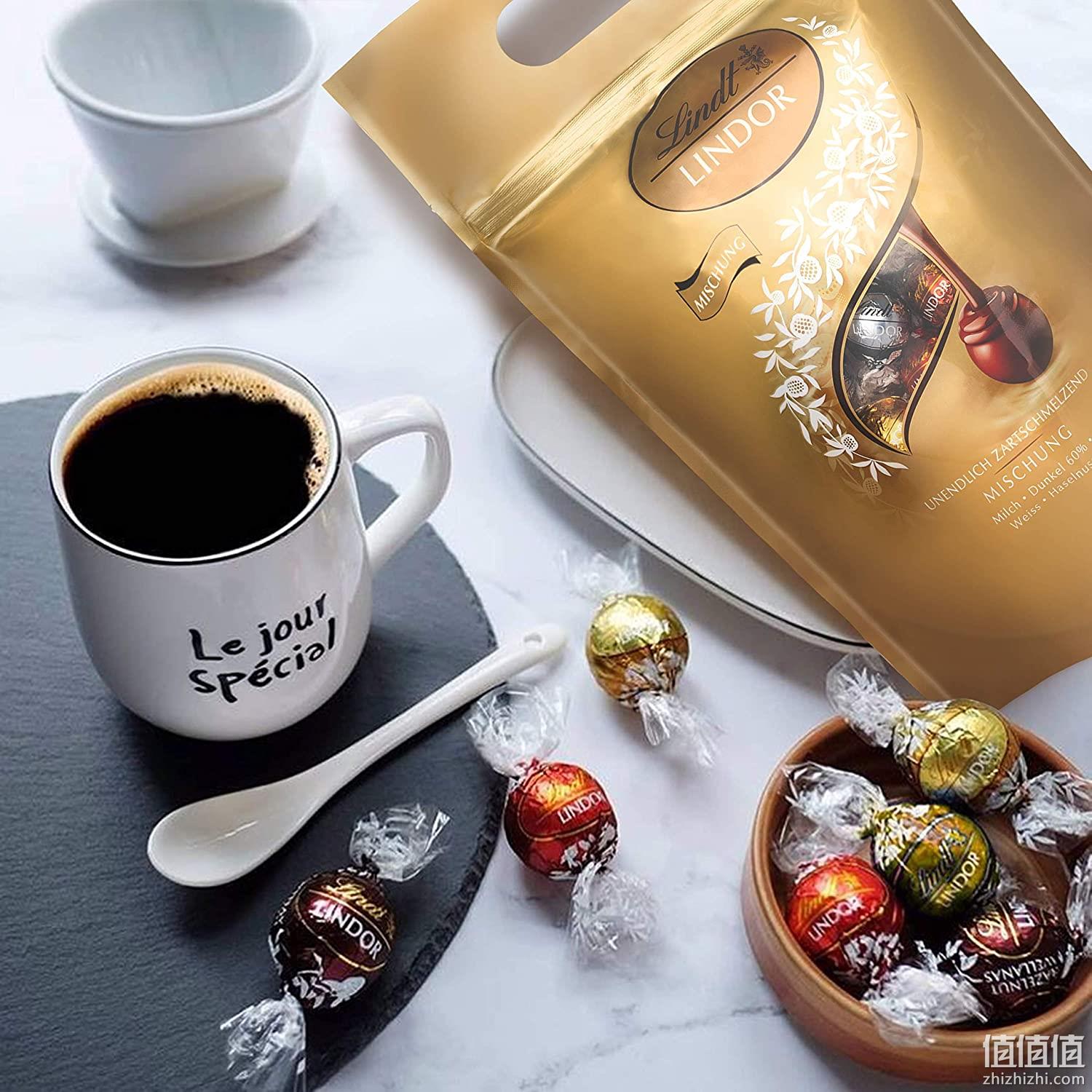 亚马逊销冠！80颗 Lindt瑞士莲 Lindor系列 混合装巧克力球 1000g 143元包邮，3件9.2折（天猫600g需161元） 值值值-买手聚集的地方