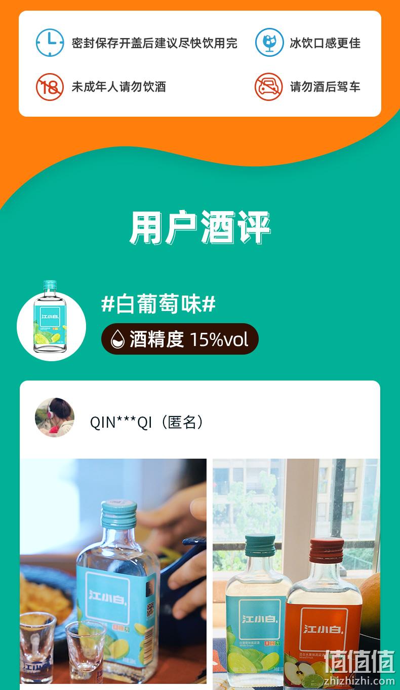 果汁含量30%+，低度微醺：168mlx2瓶 江小白 果立方 混合水果味 15度水果味高粱酒 19.8元包邮，赠气泡酒2罐 值值值-买手聚集的地方