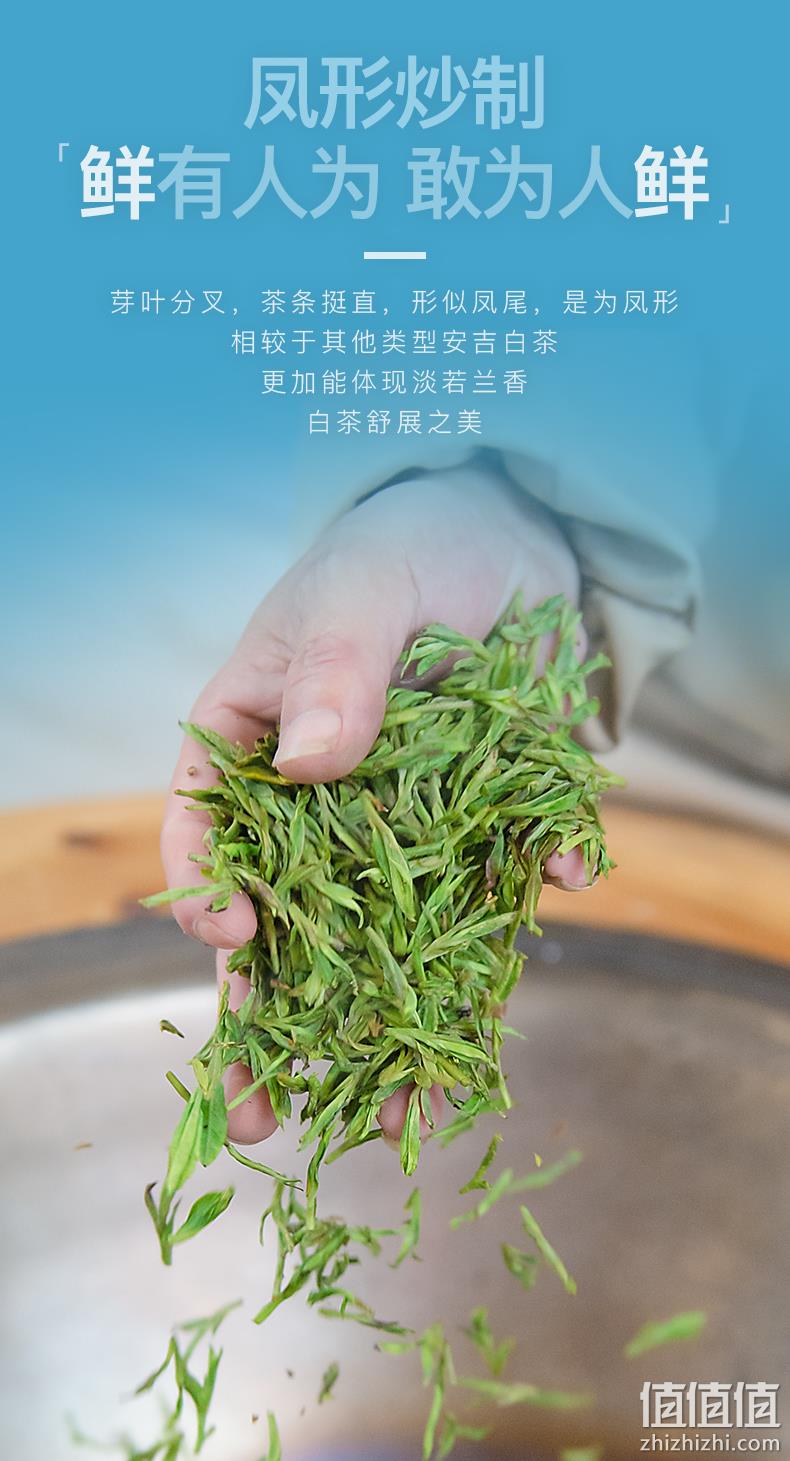 浙江名牌，2022新茶：艺福堂 明前特级安吉白茶 100g 58元包邮 值值值-买手聚集的地方