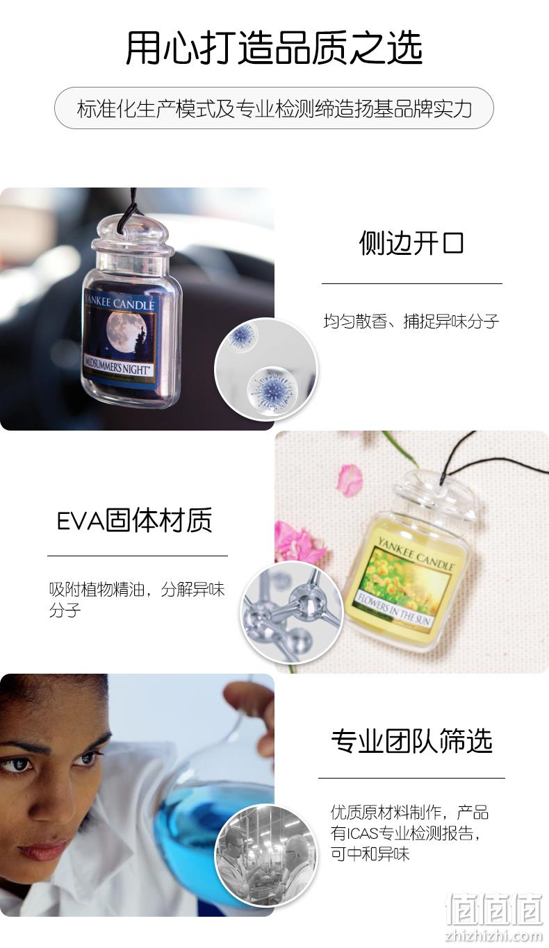 原装进口：Yankee Candle扬基蜡烛 车载固体香熏芳香车卡 30元包邮 值值值-买手聚集的地方