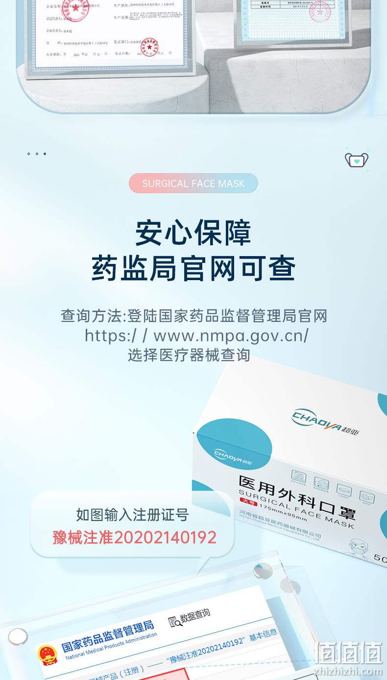 超亚 成人/儿童 一次性医用外科口罩 100只 16.9元包邮 值值值-买手聚集的地方
