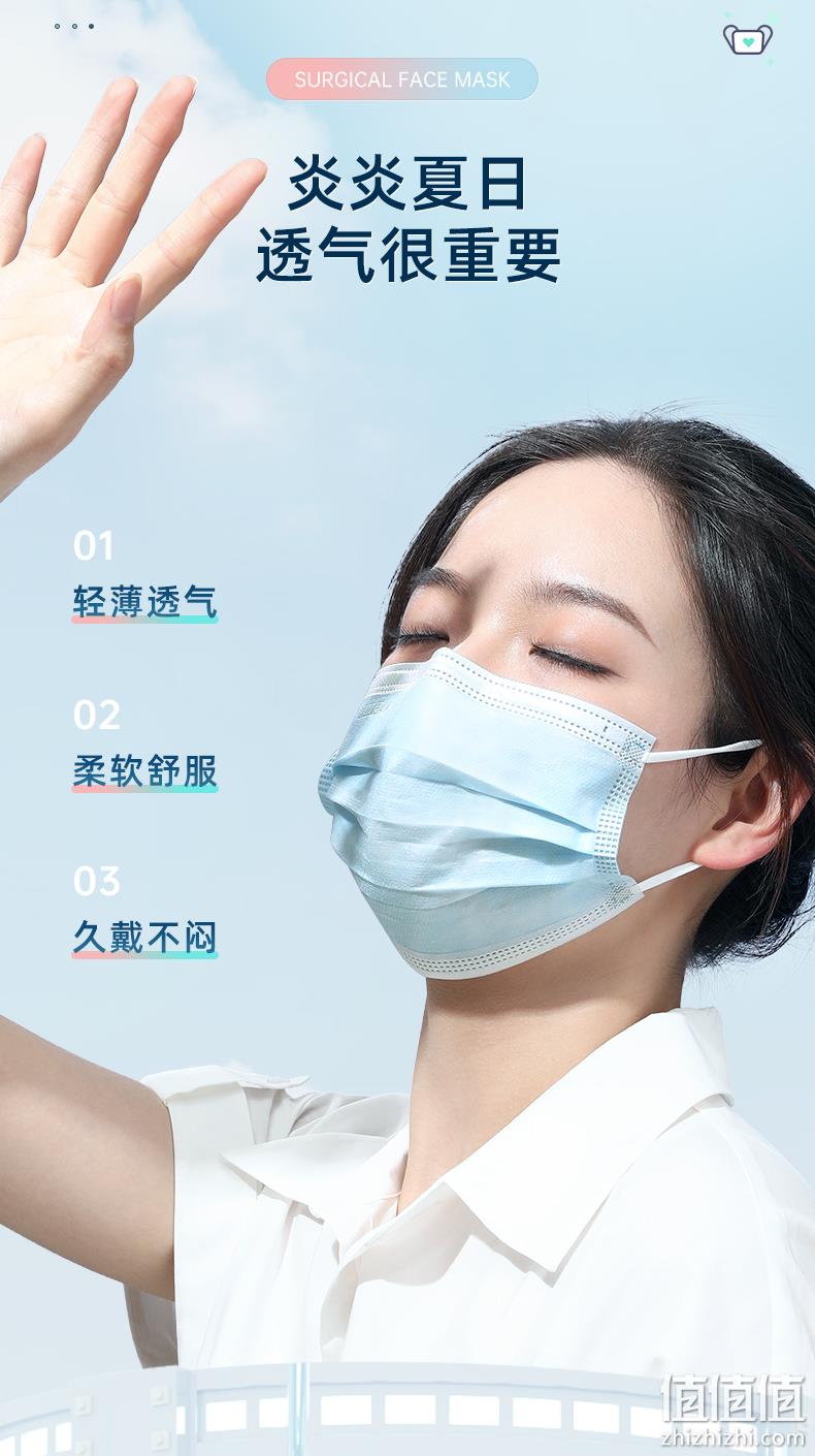 超亚 成人/儿童 一次性医用外科口罩 100只 16.9元包邮 值值值-买手聚集的地方