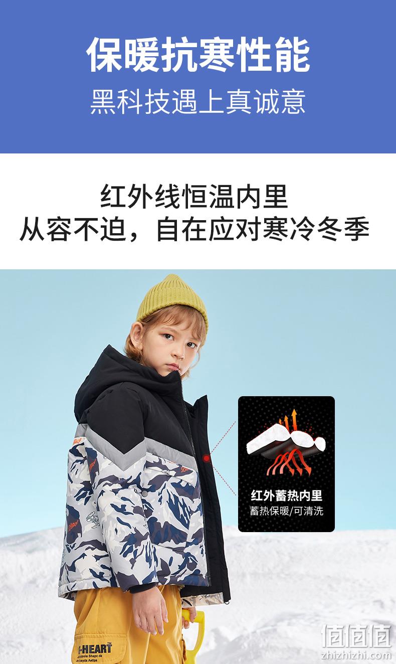 高梵 男女童 极寒系列 迷彩羽绒服 169元包邮 值值值-买手聚集的地方