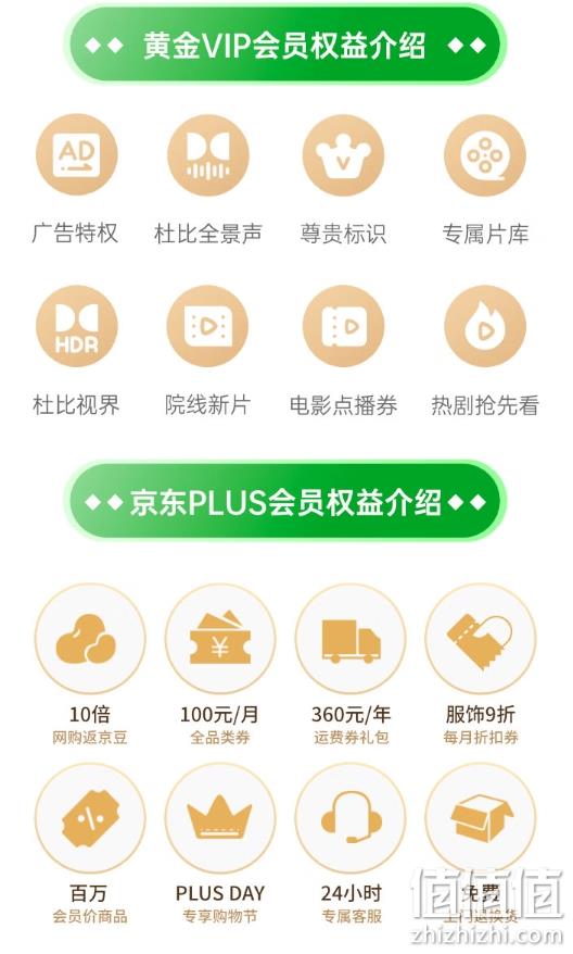 爱奇艺 黄金会员年卡+京东PLUS年卡 143元 值值值-买手聚集的地方