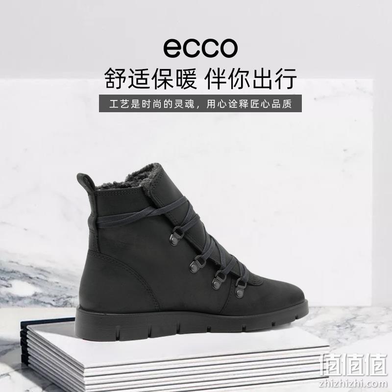 UK4码，ECCO 爱步 Bella系列 女士高帮休闲鞋短靴 282293 494.08元 值值值-买手聚集的地方