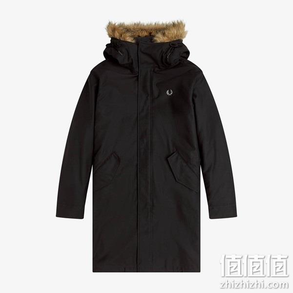Fred Perry 佛莱德·派瑞 男士中长款鱼尾派克大衣J2570 新低1407.54元 值值值-买手聚集的地方