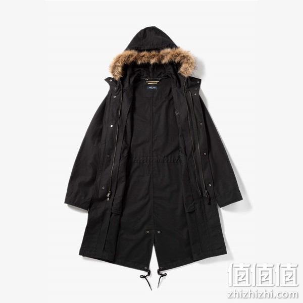 Fred Perry 佛莱德·派瑞 男士中长款鱼尾派克大衣J2570 新低1407.54元 值值值-买手聚集的地方