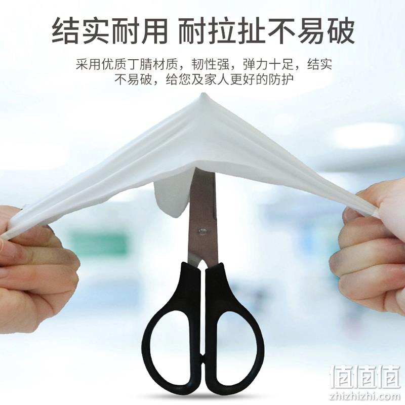 英科医疗 一次性医用白色丁腈橡胶手套 100只 19.8元包邮（需领券） 值值值-买手聚集的地方