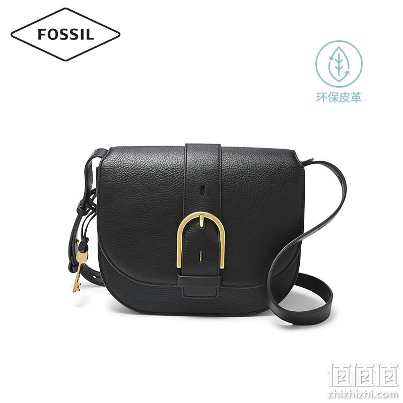 直降￥100！Fossil 化石 WILEY系列 女士牛皮马鞍包单肩包 多色 新低599元包邮（需领券） 值值值-买手聚集的地方