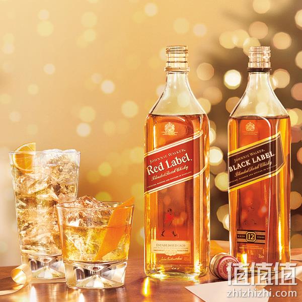 Johnnie Walker 尊尼获加 黑方威士忌700mL+红方威士忌700mL 269.17元包邮（双重优惠） 值值值-买手聚集的地方