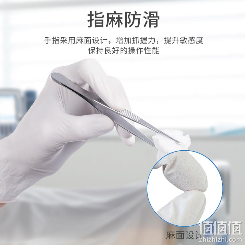 英科医疗 一次性医用白色丁腈橡胶手套 100只 19.8元包邮（需领券） 值值值-买手聚集的地方