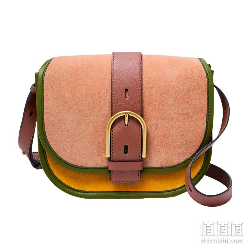 直降￥100！Fossil 化石 WILEY系列 女士牛皮马鞍包单肩包 多色 新低599元包邮（需领券） 值值值-买手聚集的地方