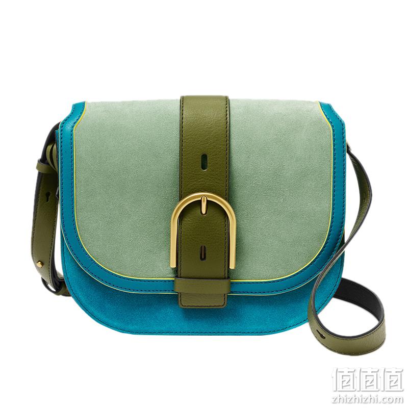 直降￥100！Fossil 化石 WILEY系列 女士牛皮马鞍包单肩包 多色 新低599元包邮（需领券） 值值值-买手聚集的地方